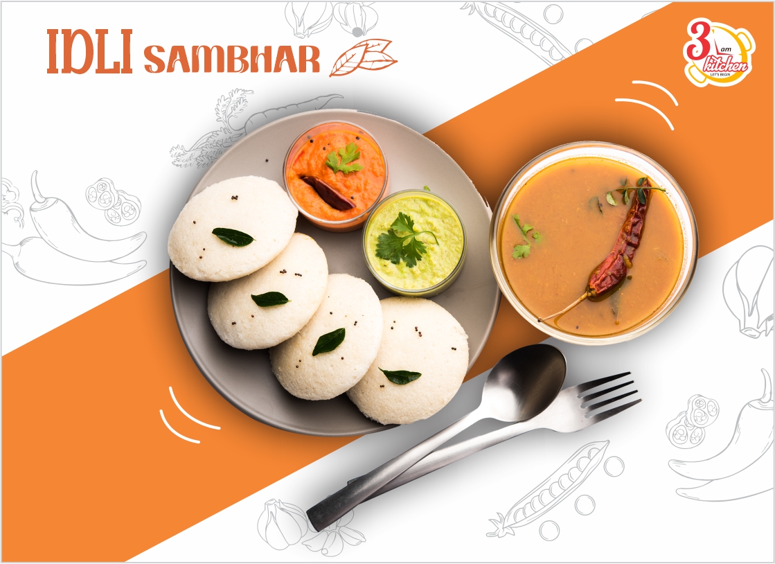 Idli Sambhar (Jain) Mini@Rs89, Maxi@Rs105