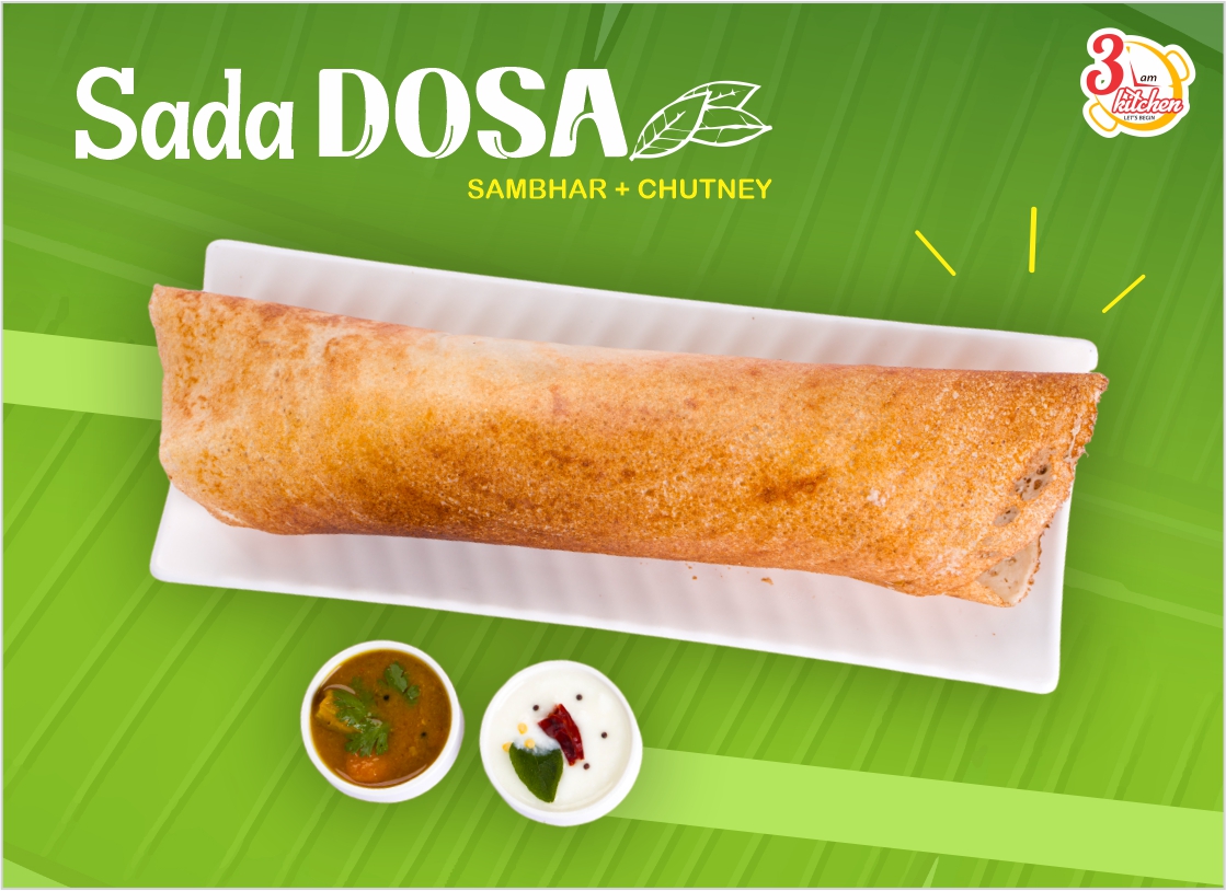 Plain Dosa Mini@Rs82, Maxi@Rs100