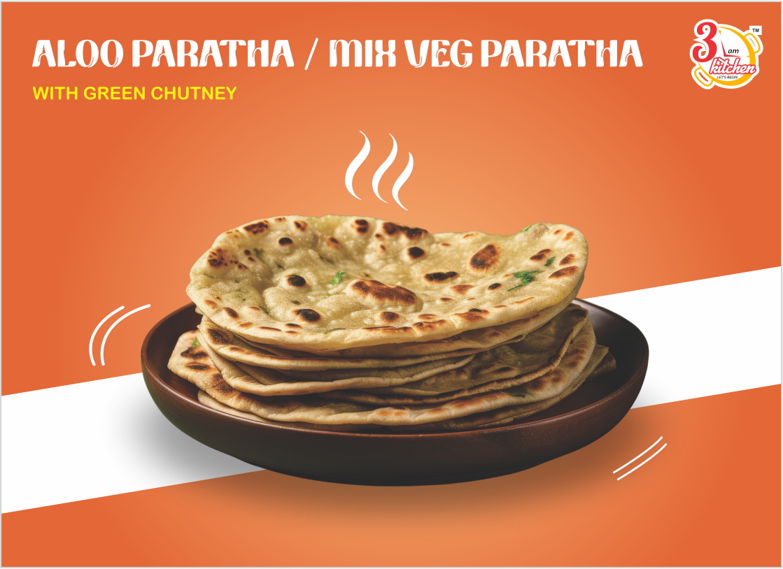 Aloo Paratha Mini@Rs89, Maxi@Rs105