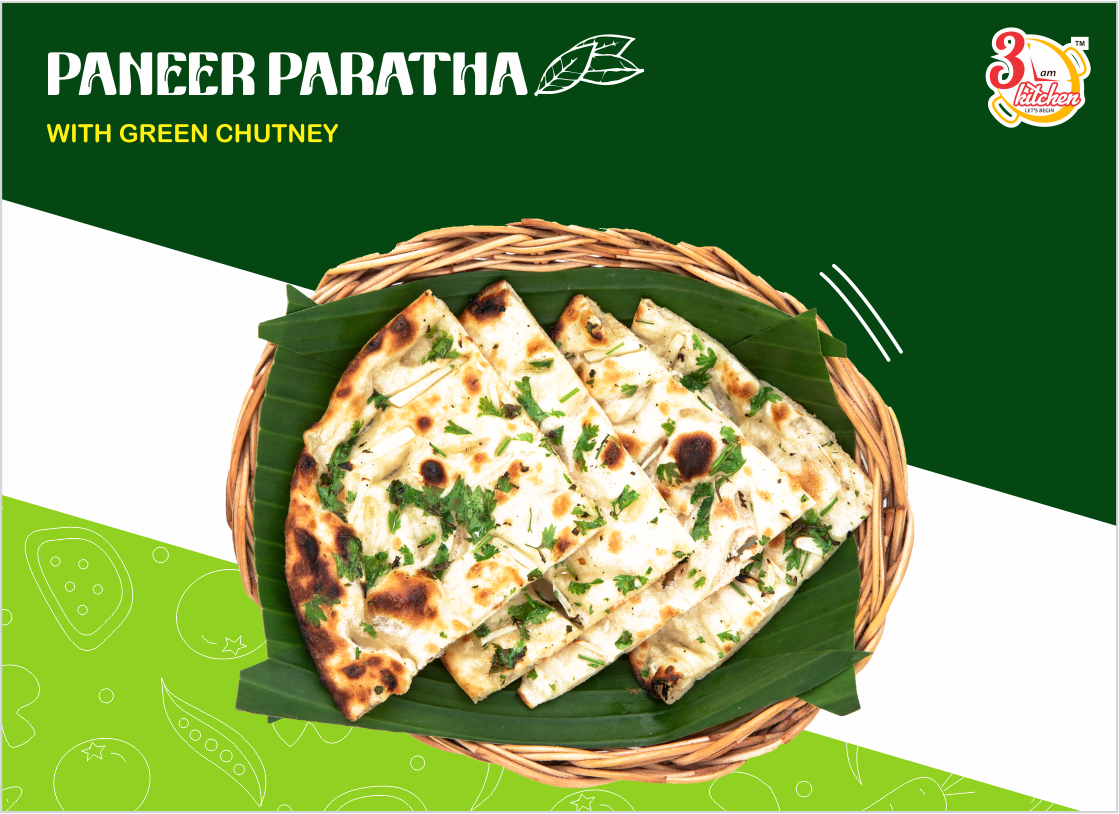 Paneer Paratha Mini@Rs105, Maxi@Rs125